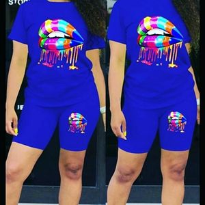 Blue Lips Short Set